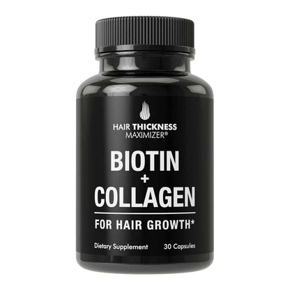 Hair Thickness Maximizer Biotin + Collagen – 30 Capsules | Hair Growth & Volume Support