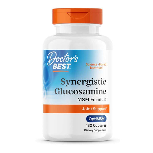 Doctor's Best Synergistic Glucosamine Msm Formula with Opti Msm Capsules 180 Count