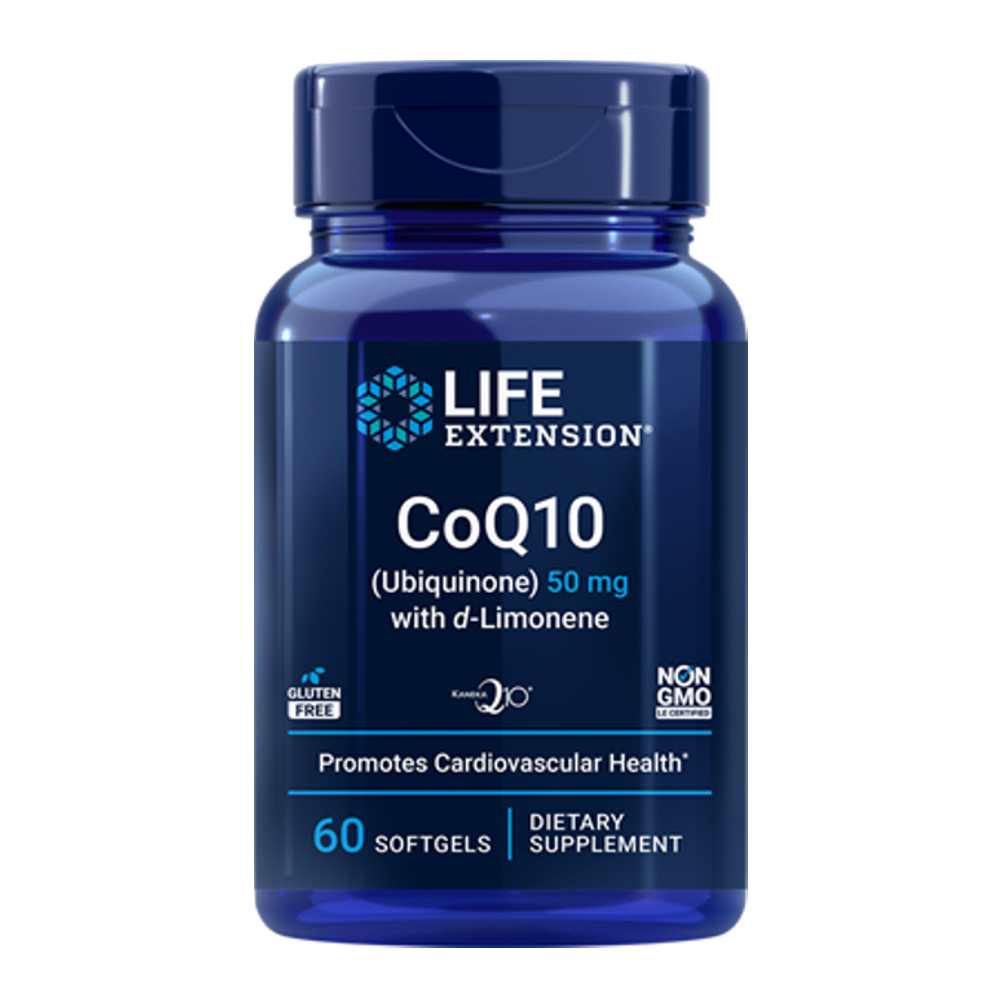 Life Extension Co Q10 (ubiquinone) with D-Limonene 50 Mg – 60 Softgels