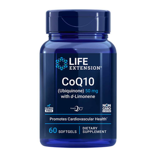 Life Extension Co Q10 (ubiquinone) with D-Limonene 50 Mg – 60 Softgels