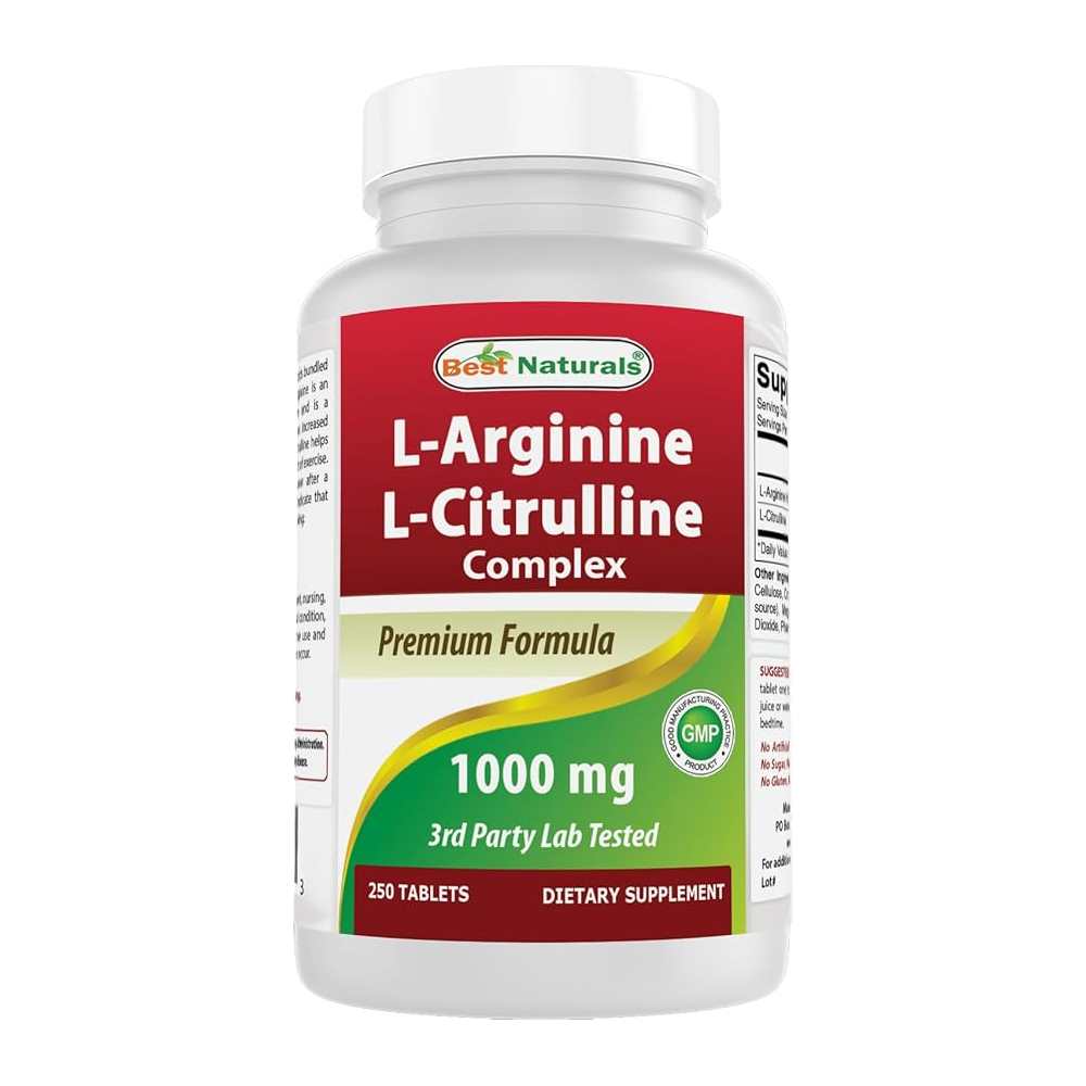 Best Naturals L-Arginine L-Citruline Complex 250 Tablets