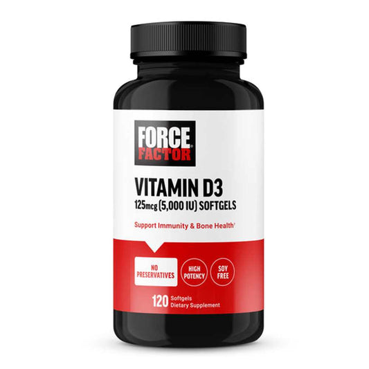 Force Factor Vitamin D3 – 120 Softgels