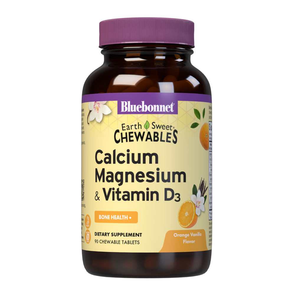 Bluebonnet Nutrition Earthsweet Chewables Calcium Magnesium & Vitamin D3 90 Tabs