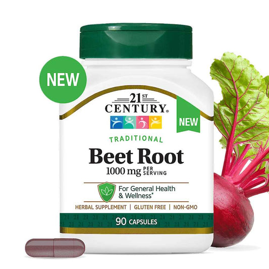 21st Century Beet Root 1000 Mg Traditional 90 Caps