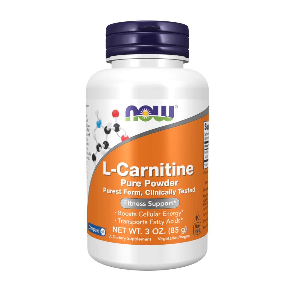 Now Foods L-Carnitine Pure Powder – Clinically Tested Fitness & Energy Support – 3 Oz (85 G)