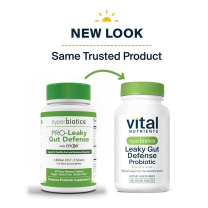 Vital Nutrients Hyperbiotics Leaky Gut Defense Probiotic 60 Tabs