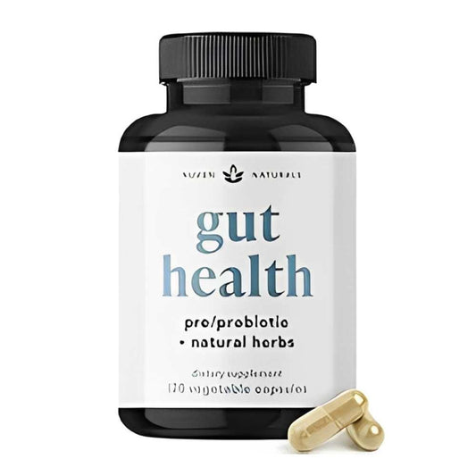 Nuven Naturals Gut Health  Pre/probiotic with Natural Herbs, 120 Veg Capsules