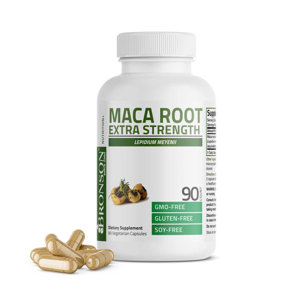 Bronson Vitamins Maca Root Extra Strength 4000 Mg per Serving 90 Caps