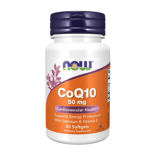 Now Foods Co Q10 50 Mg – Cardiovascular Health & Energy Support – 50 Softgels