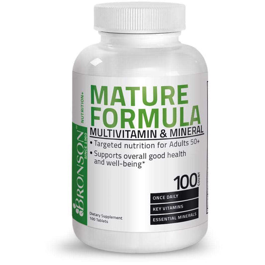 Bronson Vitamins Mature Formula Once Daily Multivitamin & Mineral for Adults Over 50 100 Tabs