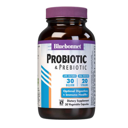 Bluebonnet Nutrition Probiotic & Prebiotic 30 Billion 30 Caps