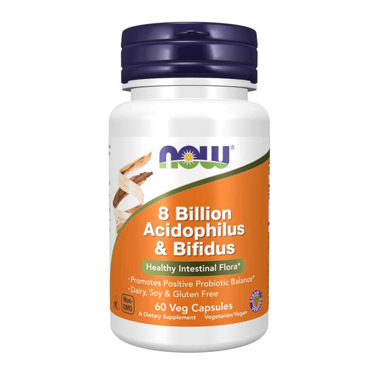 Now Foods 8 Billion Acidophilus & Bifidus – 60 Veg Capsules