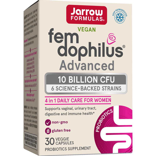 Jarrow Formulas Fem-Dophilus® Advanced - 10 Billion Cfu (refrigerated) 30 Caps