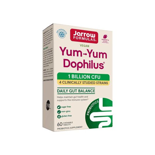 Jarrow Formulas Yum-Yum Dophilus® Natural Raspberry - 1 Billion Cfu 60 Tabs