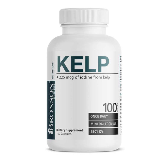Bronson Vitamins Kelp Iodine - 225 Mcg 100 Capsules