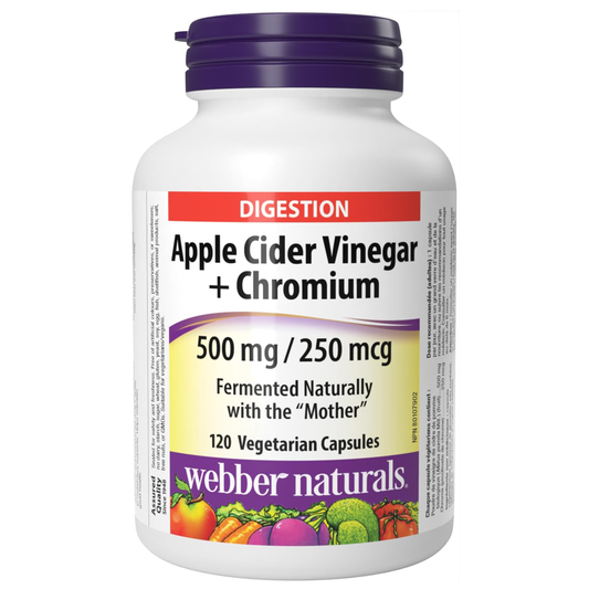 Webber Naturals Apple Cider Vinegar with Chromium 500MG/250MCG