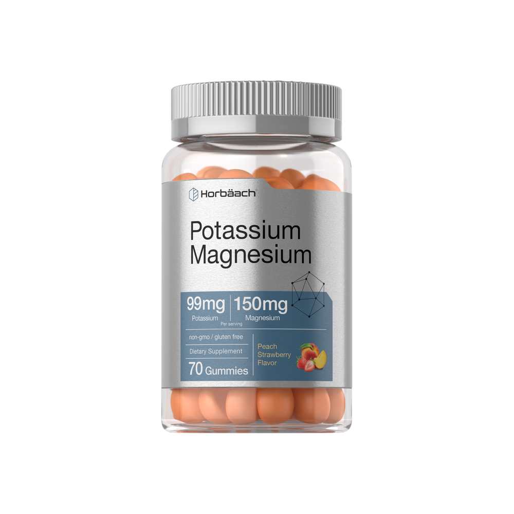Horbäach Potassium Magnesium | 70 Gummies