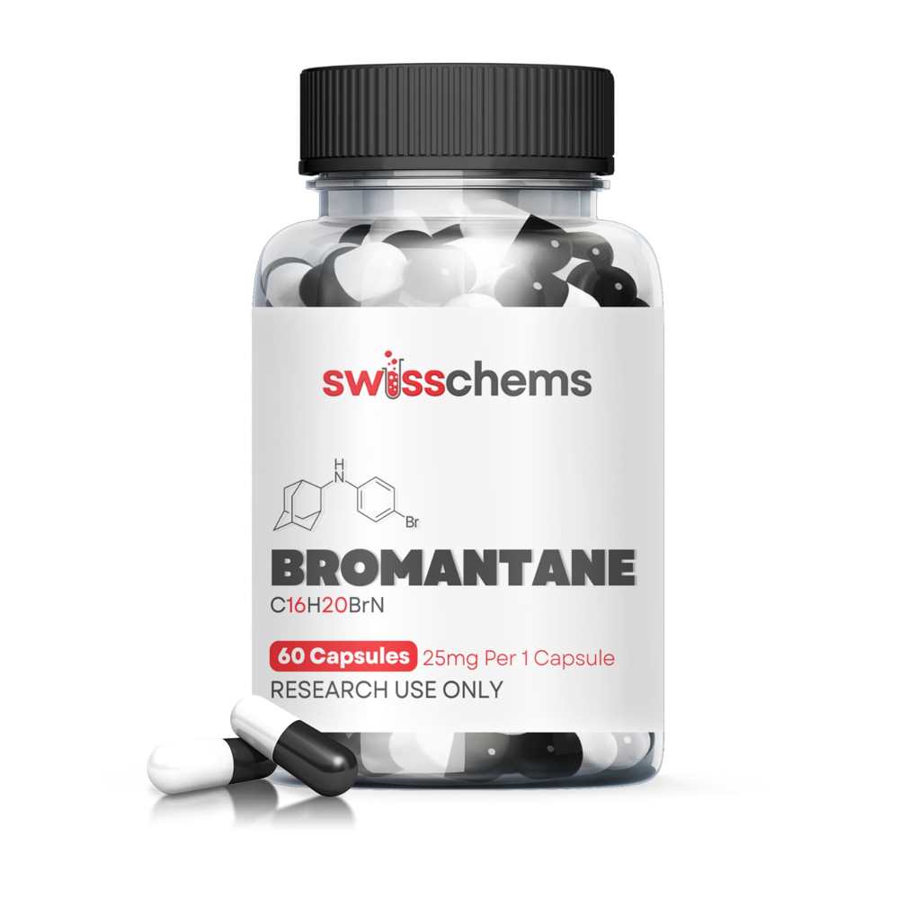 Swiss Chems Bromantane (25mg/capsule), 60 Capsules