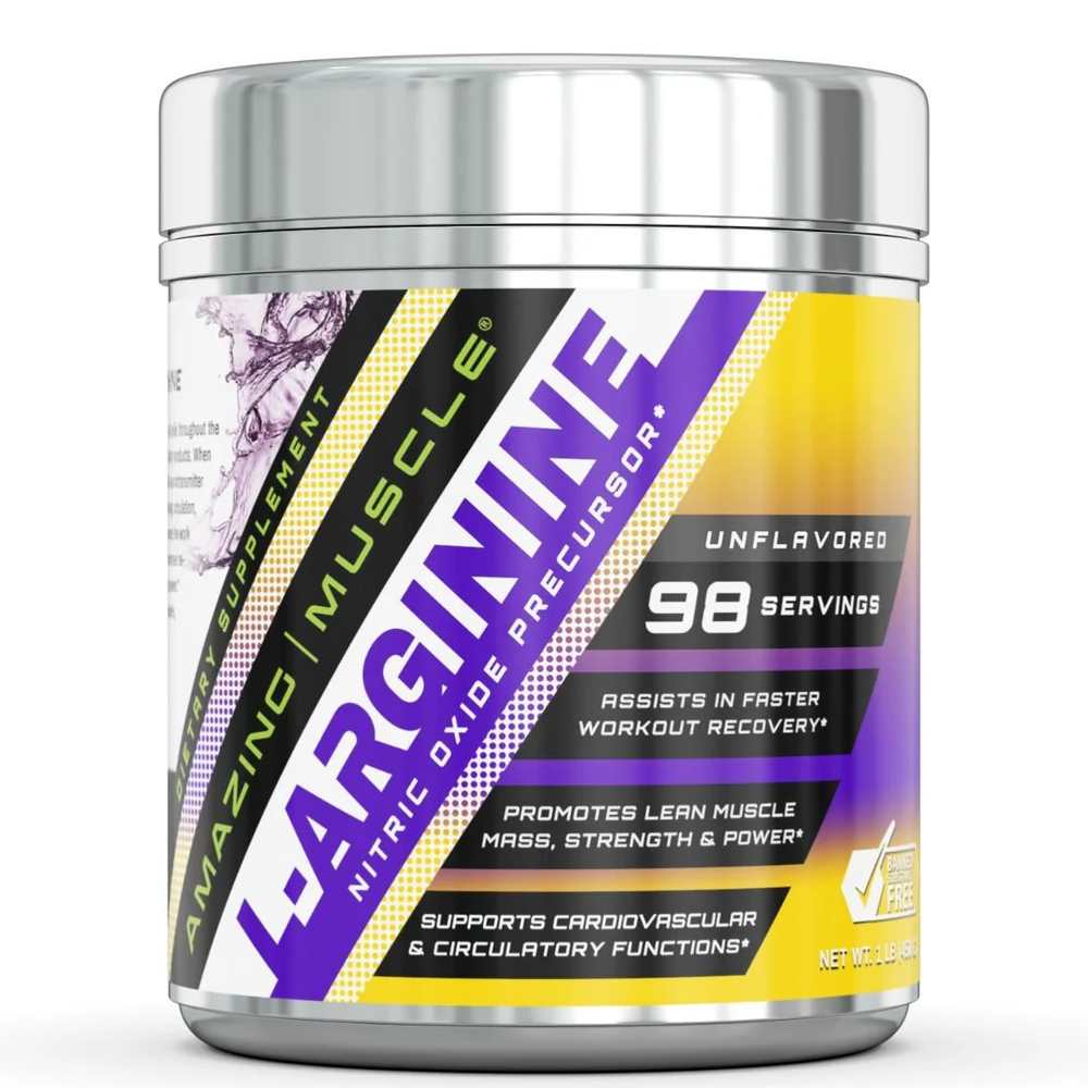 Amazing Muscle L-Arginine Powder | Unflavored 454g