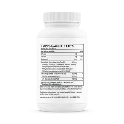 Thorne Pro-Resolving Mediators – 60 Gelcaps for Inflammation Resolution