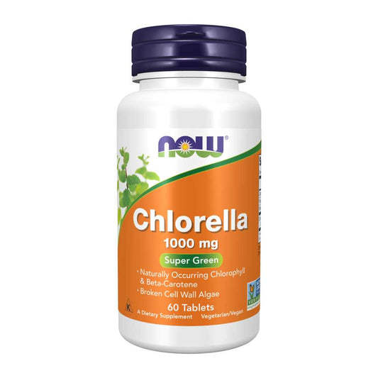 Now Foods Chlorella 1000mg  60 Tablets