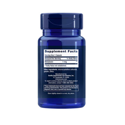 Life Extension Melatonin 1 Mg, 60 Capsules