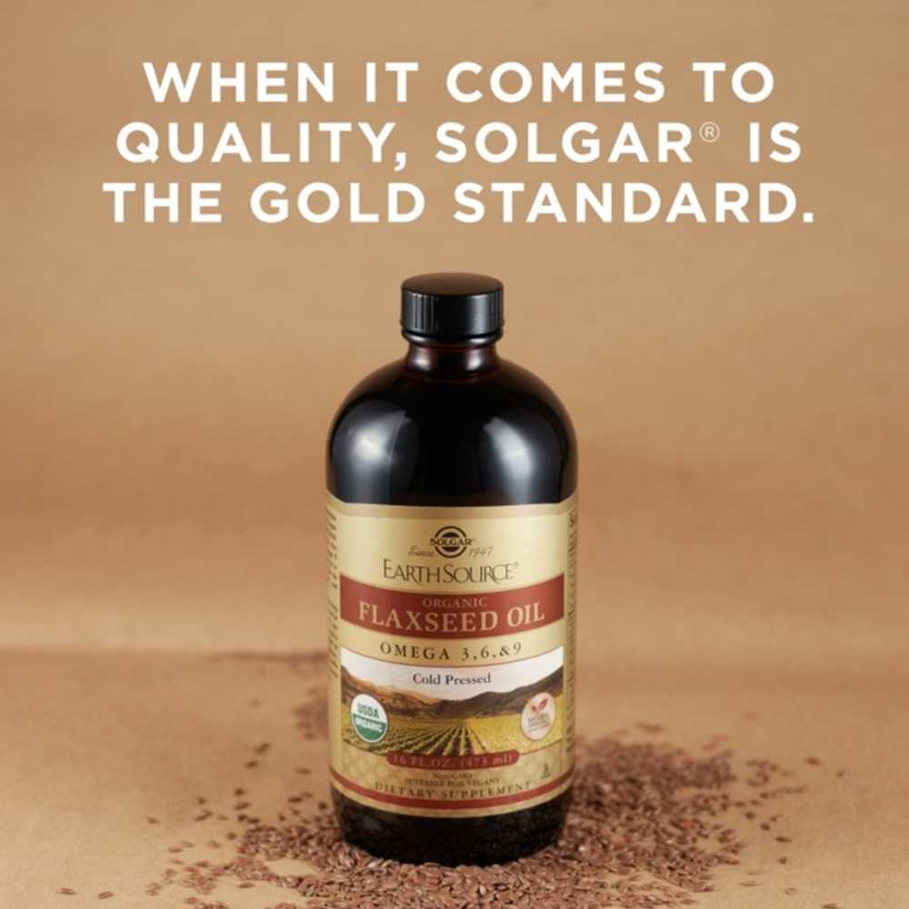 Solgar Earth Source® Organic Flaxseed Oil 473ml