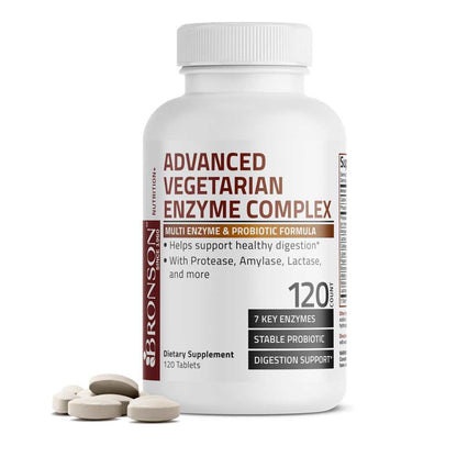 Bronson Vitamins Advanced Vegetarian Digestive Enzyme Complex™120 Tabs