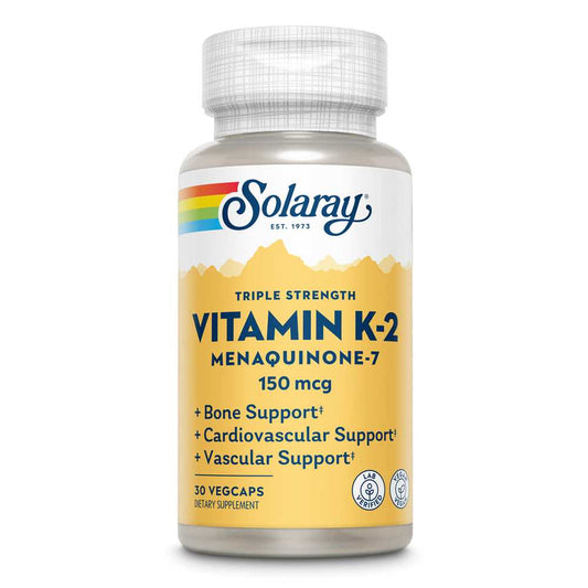 Solaray Triple Strength Vitamin K-2, Mk-7 30 Caps