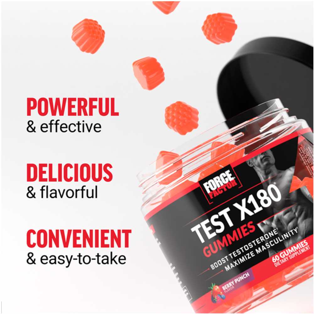 Force Factor Test X180 – 60 Gummies