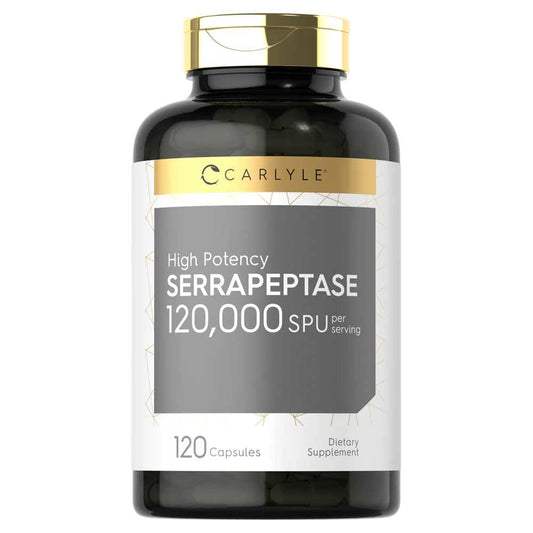 Carlyle Nutritionals Serrapeptase 120000IU per serving | 120 Capsules