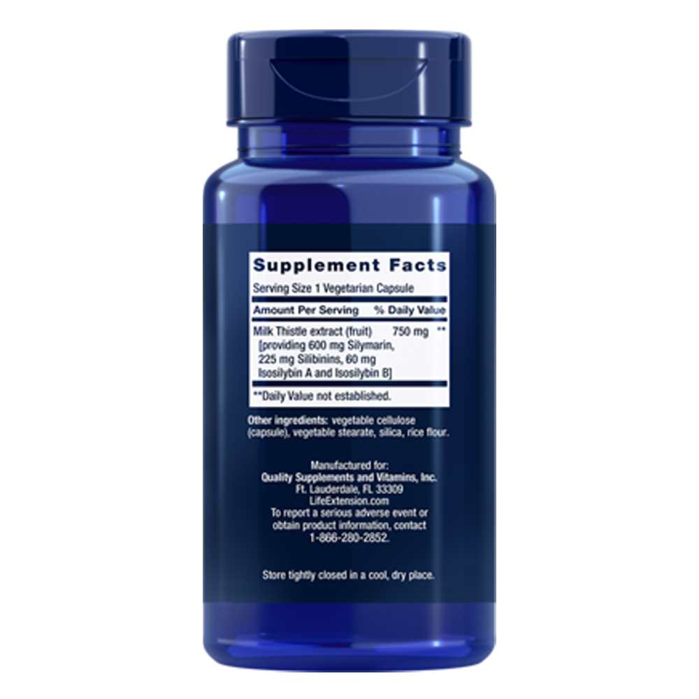Life Extension Milk Thistle 60 Vegetarian Capsules