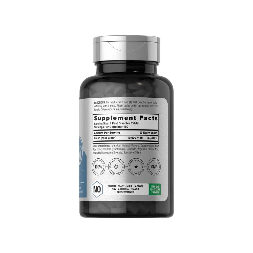 Horbäach Biotin 10000mcg | 180 Tablets