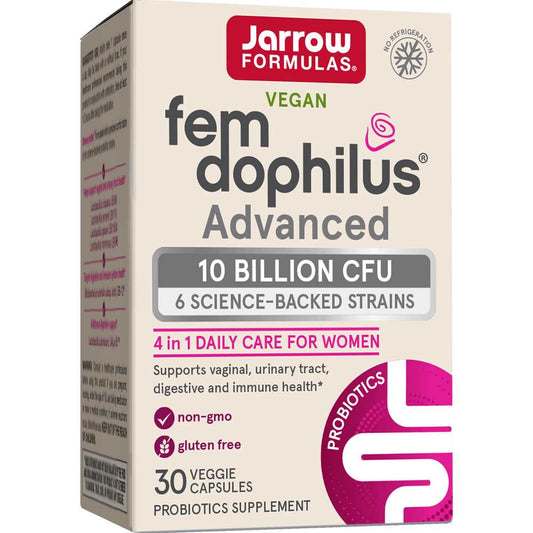 Jarrow Formulas Fem-Dophilus® Advanced - 10 Billion Cfu (shelf Stable) 30 Caps