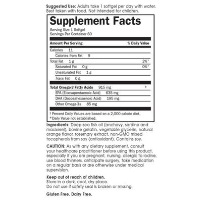 Garden of Life Minami Cardio Omega-3 Fish Oil Orange - 60 Softgels