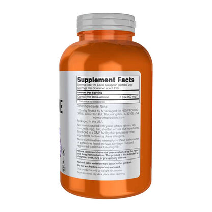 Now Sports Beta‑Alanine Powder – Pure 100% Formula – 500g