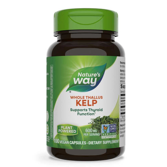 Whole Kelp Iodine Supplement | Nature’s Way | 100 Vegan Capsules