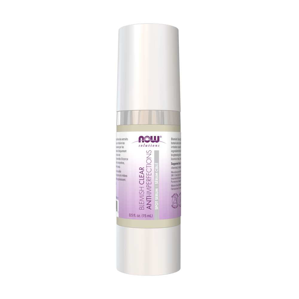 Now Foods Blemish Clear Spot Serum – Tea Tree & Willow Bark Clarifying Formula – Targeted Acne Treatment – 15 M L