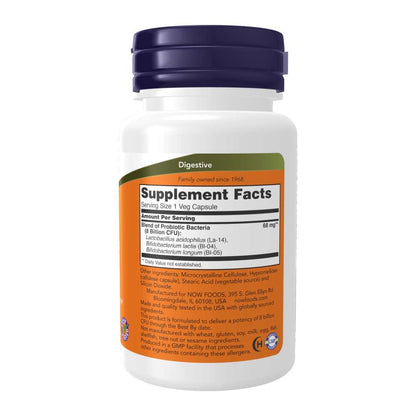 Now Foods 8 Billion Acidophilus & Bifidus – 60 Veg Capsules