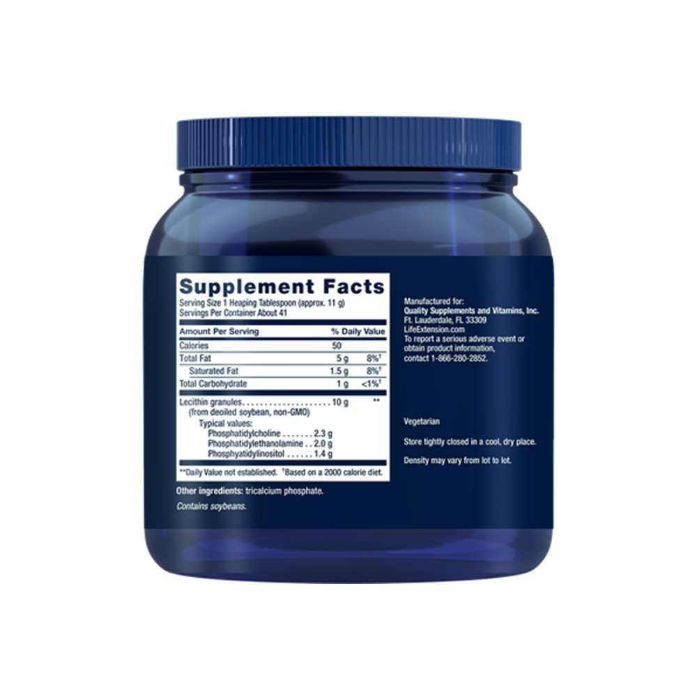 Life Extension Lecithin 97% Phosphatides De-Oiled – 454g