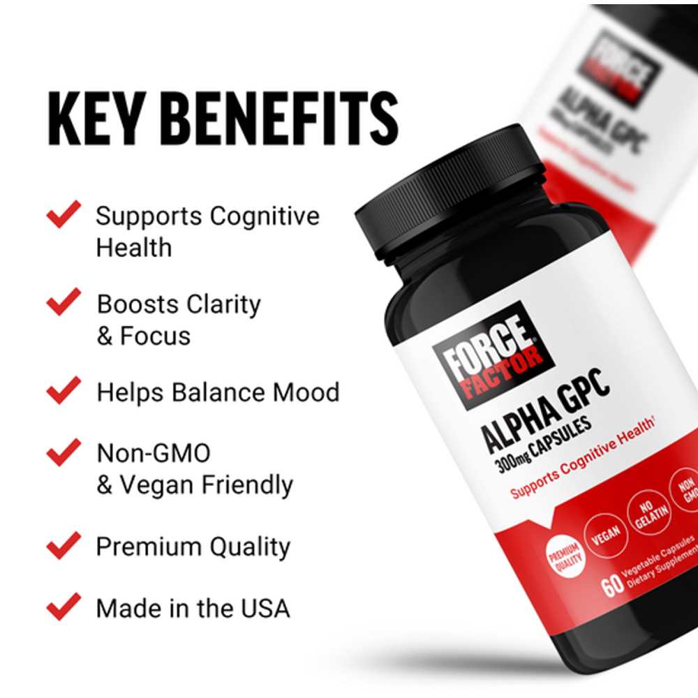 Force Factor Alpha Gpc – 60 Capsules