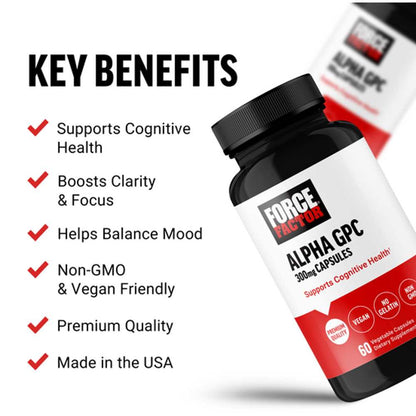 Force Factor Alpha Gpc – 60 Capsules