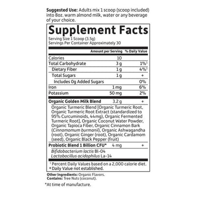 Garden of Life Organics Golden Milk Powder 105g