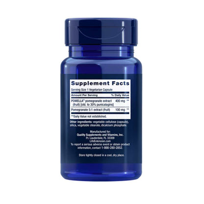 Life Extension Pomegranate Fruit Extract 30 Vegetarian Capsules