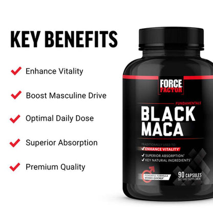 Force Factor Black Maca – 60 Capsules