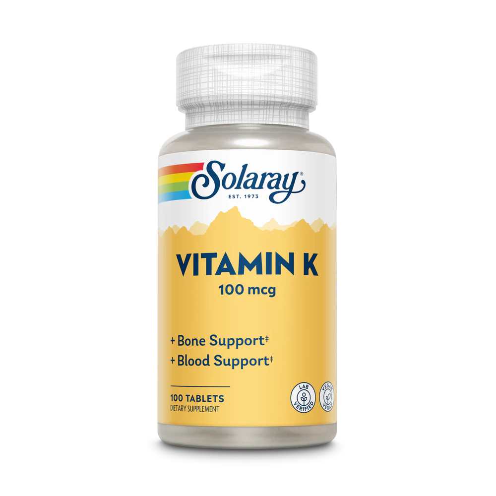 Solaray Vitamin K-1, 100mcg 100 Tabs