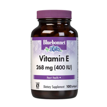 Bluebonnet Nutrition Vitamin E 400 Iu D-Alpha & Mixed Tocopherols 100 Softgels