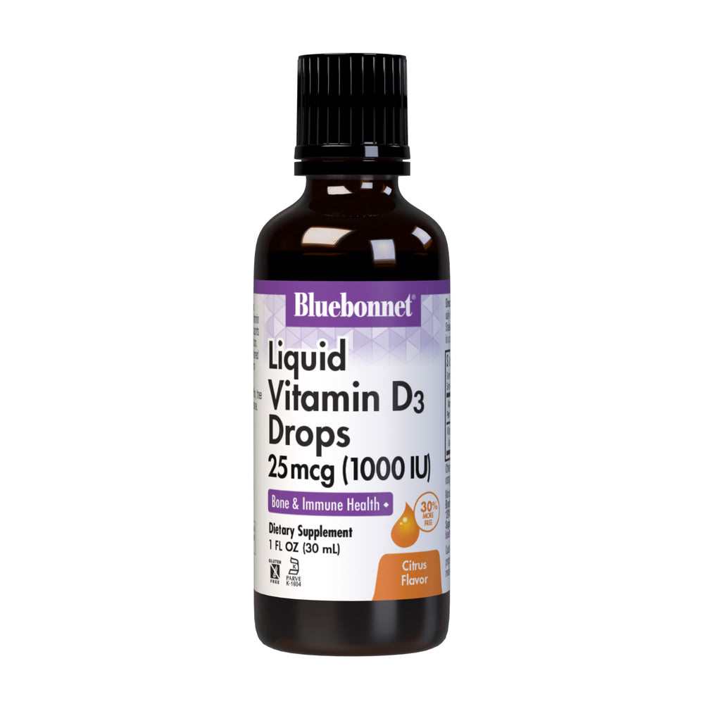 Bluebonnet Nutrition Liquid Vitamin D3 Drops 25 Mcg (1000 Iu) 30 Ml