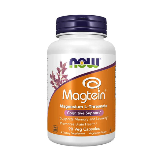 Now Foods Magtein – Magnesium L-Threonate for Brain Health – 90 Veg Capsules