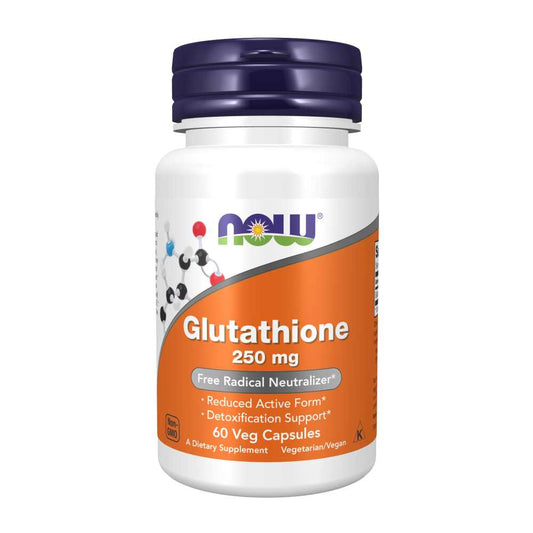 Now Foods Glutathione 250 Mg – Free Radical Neutralizer & Detox Formula – 60 Veg Caps
